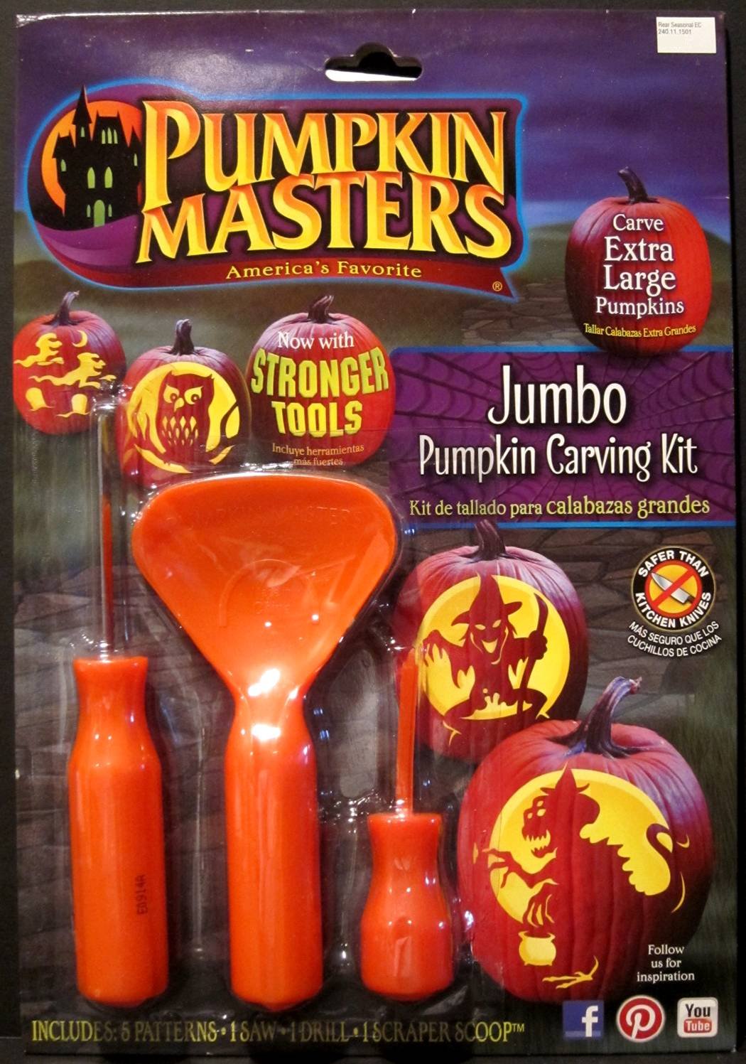 Masterpiece Pumpkins CARVING KITS & SUPPLIES- carving kits, pattern ...