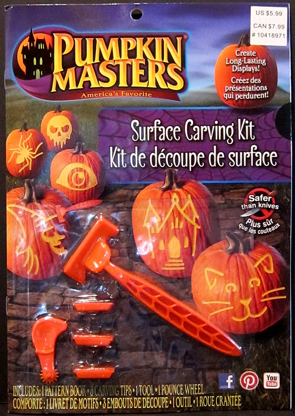 Masterpiece Pumpkins CARVING KITS & SUPPLIES- carving kits, pattern ...
